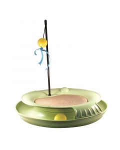 Trixie Plaque griffoir avec jouets balle 36 × 5 × 36 cm - La Compagnie des Animaux