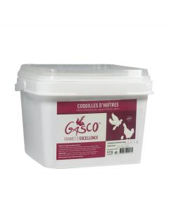 Gasco Coquilles d’huîtres pour poules pondeuses 4,5 kg en seau