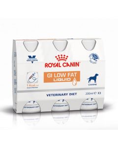 Royal Canin Vet Diet Chien Gastrointestinal Low Fat Liquid 3 x 200 ml