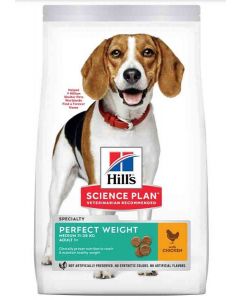Hill's Science Plan Canine Adult Medium Perfect Weight Poulet 10 kg