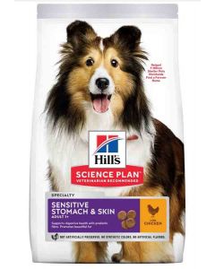 Hill's Science Plan Canine Adult Sensitive Stomach & Skin Medium Poulet 14 kg