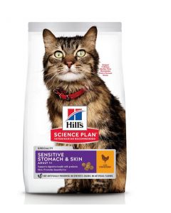 Hill's Science Plan Feline Adult Sensitive Stomach & Skin Poulet 1,5 kg