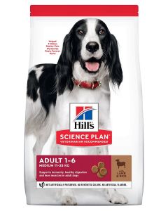 Hill's Science Plan Canine Adult Medium Agneau & Riz 18 kg