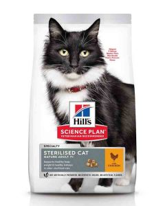 Hill's Science Plan Feline Mature Adult 7+ Sterilised Cat Poulet 1,5 kg