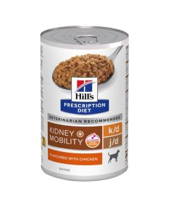 Hill’s Prescription Diet Canine K/D Kidney + Mobility Poulet 12 x 370 g