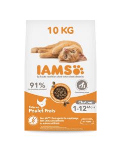 IAMS Vitality croquettes pour chaton au poulet 10 kg