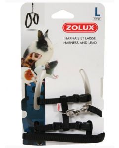 Zolux Kit Harnais petit mammifère casual noir L