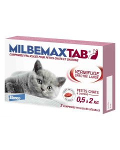 Milbemax Tab petits chats et chatons 2 cps-