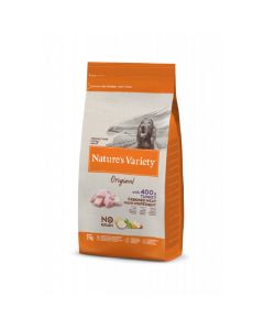 Nature's Variety Croquettes Original No Grain Chien Adult Medium/Maxi Dinde 2 kg - DLUO: 16/10/2022