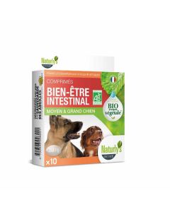 Naturlys bien-être intestinal Bio moyen et grand chien 10 cps