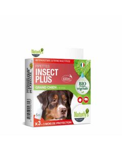 Naturlys pipettes insect plus Bio grand chien x3