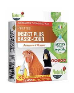 Naturlys pipettes insect plus Bio Volailles x6