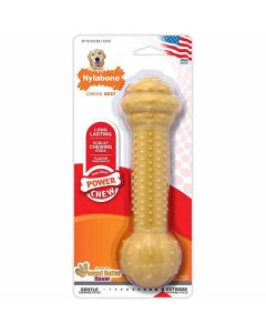 Nylabone Power Chew Barbell jouet au beurre de cacahuètes L/XL