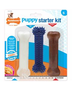 Nylabone Puppy Stages Chew Starter Kit Os 3x poulet S