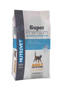 Nutrivet Super Premium Croquettes Chat Poulet 8 kg