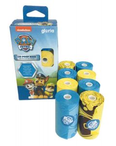 Paw Patrol sacs de propreté jaune et bleu 160 sacs- La Compagnie des Animaux