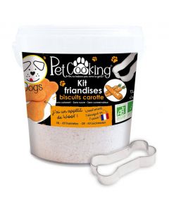 PetCooking Kit Friandises Biscuits Carotte pour chien 400 g