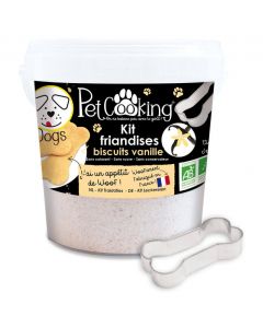 PetCooking Kit Friandises Biscuits Vanillés pour chien 400 g
