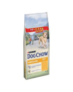 Purina Dog Chow Chien Complet/Classic Poulet 14 kg + 2.5 kg offerts