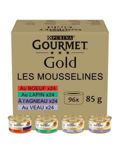 Purina Gourmet Gold Chat Les Mousselines 96 x 85 g