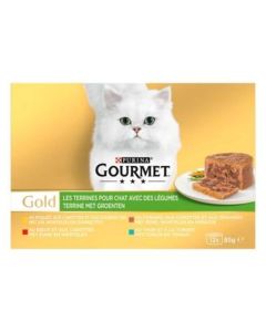 Purina Gourmet Gold Les Terrines Chat 12 x 85 g