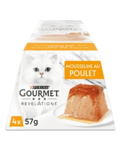 Purina Gourmet Revelations Mousseline Poulet Chat 4 x 57 g