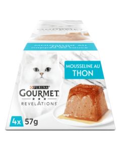 Purina Gourmet Revelations Mousseline Thon Chat 4 x 57 g