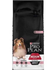 Purina Pro Plan Dog Medium Adult Sensitive Skin Saumon OPTIDERMA 14 kg