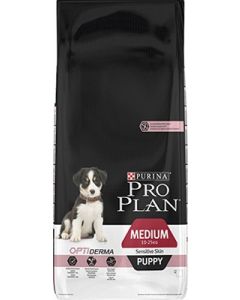 Purina Pro Plan Dog Medium Puppy Sensitive Skin OPTIDERMA 12 kg