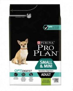 Purina ProPlan Dog Small & Mini Adult Sensitive Digestion OPTIDIGEST Agneau 3 kg- La Compagnie des Animaux