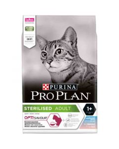 Purina Proplan Optisavour Adult Cat Sterilised Cabillaud et Truite 3 kg