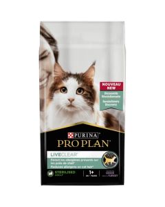 Purina Proplan Cat LiveClear Sterilised Adult 1+ à la Dinde 2,8 kg