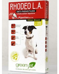 Rhodeo L.A chien moyen de 10 à 25 kg 4 pipettes