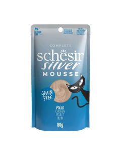 Schesir Silver mousse poulet chat 12x70 g