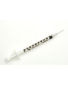 Seringue insuline 40 UI 1ml G29 aiguille sertie (boîte de 100)