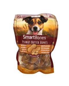 Smartbones Snack Mini au beurre d'arachide pour chien 8 pcs