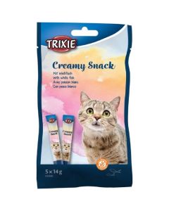 Trixie Creamy snack au poisson blanc 5 x 14 g