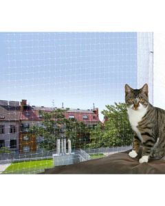 Trixie Filet de protection transparent fenêtre Chat 2 x 1,5 m
