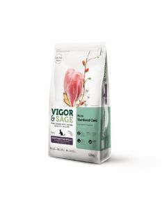 Vigor & Sage Chat Stérilisé d'intérieur 10 kg - DLUO : 02/06/24