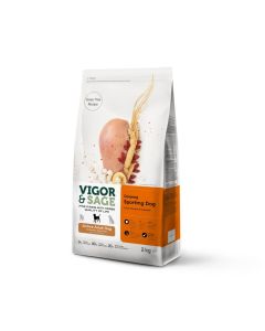 Vigor & Sage Chien Actif Ginseng/Poulet 2 kg - Destockage