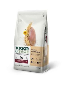 Vigor & Sage Chien Adulte Ginseng/Poulet 12 kg
