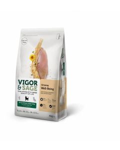 Vigor & Sage Chien Small Ginseng/Poulet 6 kg