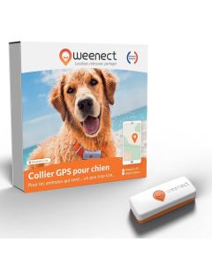 Weenect XS traceur GPS pour chien blanc