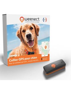 Weenect XS traceur GPS pour chien noir