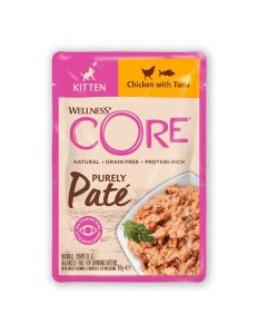 Wellness Core Purely Paté chaton poulet thon 24 x 85 g