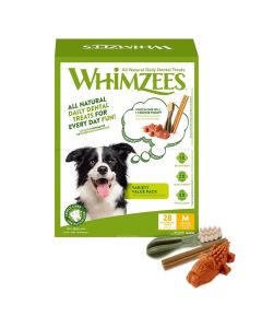 Whimzees Friandise Boîte variété chien M x28