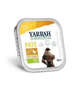 Yarrah Bio Pâté de poulet et aux algues marines pour chien 12 x 150 grs- La Compagnie des Animaux