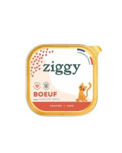 Ziggy Pâtée sans céréales chaton bœuf 16 x 100 g