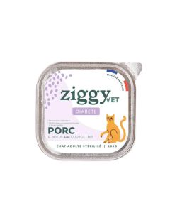 Ziggy Pâtée Diabète chat porc 16 x 100 g