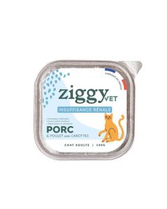 Ziggy Pâtée Insuffisance rénale chat porc 16 x 100 g